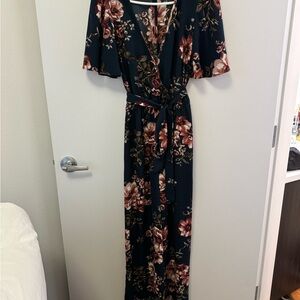 Xhilaration Floral Jumpsuit